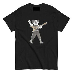 Gildan Last Call Kitties, Rocker Kitty Flying V Unisex classic tee